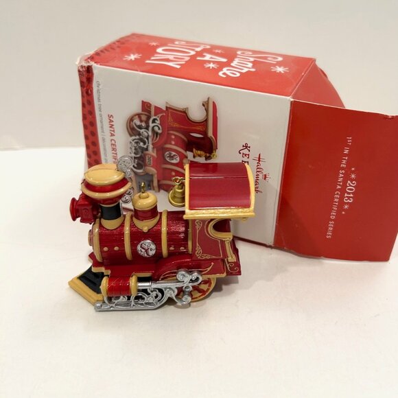 Hallmark 2013 Keepsake Ornament Santa Certified Train Engine - Picture 3 of 5